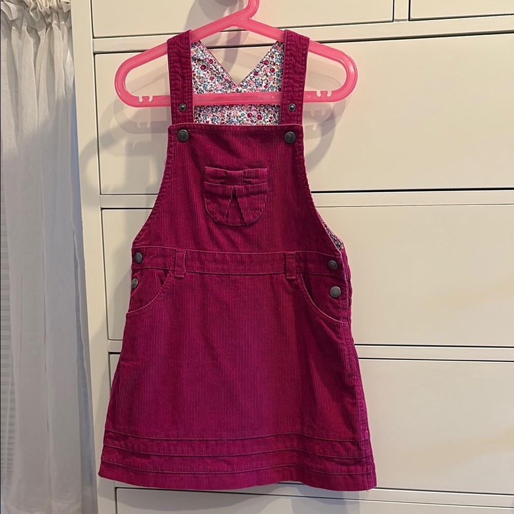 Jojo Maman Bebe Kids Pink Corduroy Jumper/Pinafore